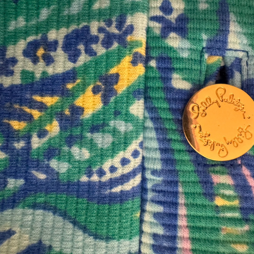 Lilly Pulitzer Layton Blue Crush Shift Dress, She Got Sole Size XL, NWT - Picture 4 of 12